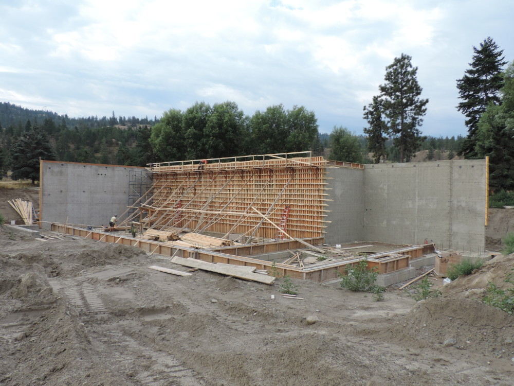 Monte Creek Ranch Winery under construction