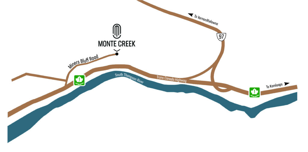 Monte Creek Winery Road Map